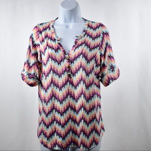 Pixley Stitch Fix 
Woman's  3/4 Sleeve V-neck Top